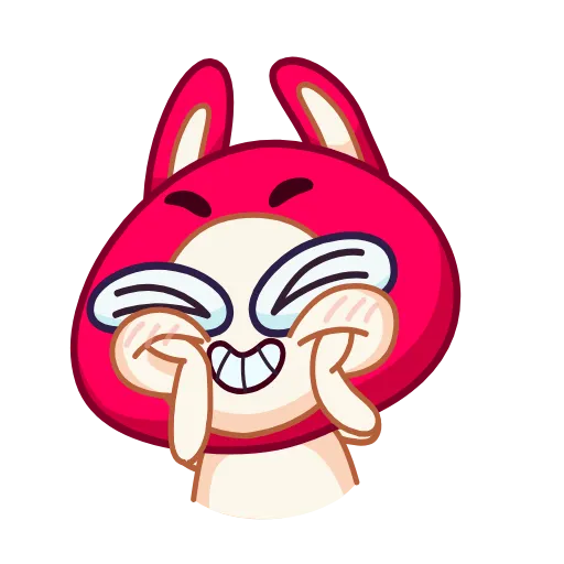 Стикер 8 Rabbit emoji