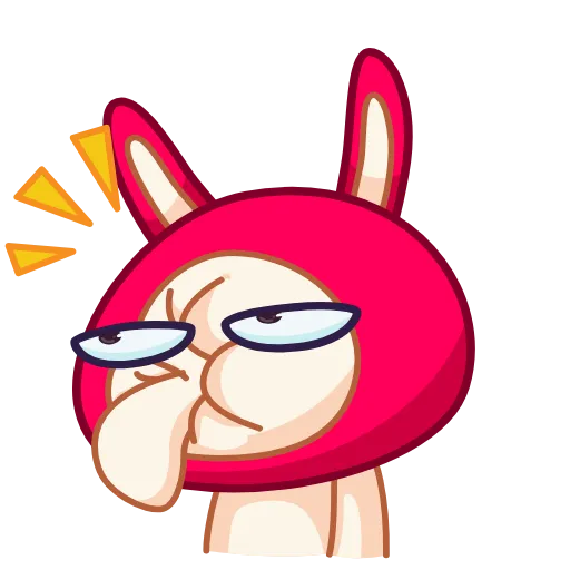 Стикер 9 Rabbit emoji