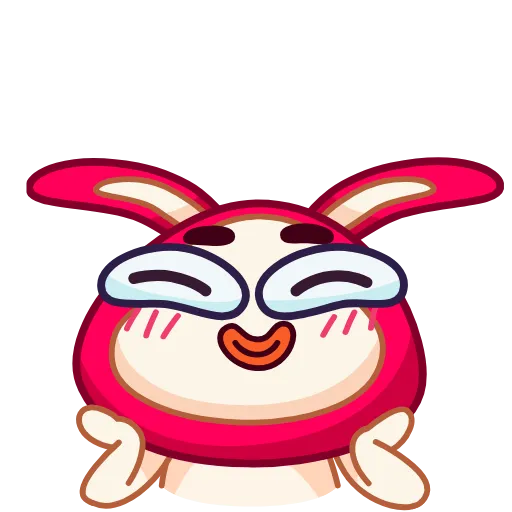 Стикер 7 Rabbit emoji
