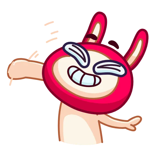 Стикер 5 Rabbit emoji
