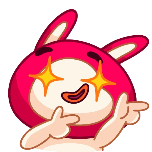 Стикер 25 Rabbit emoji