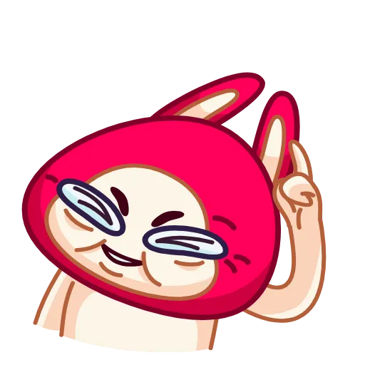 Стикер 21 Rabbit emoji