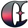😔 Эмодзи «Красно-черные буквы» для Telegram