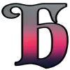 😔 Эмодзи «Красно-черные буквы» для Telegram
