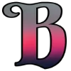 😔 Эмодзи «Красно-черные буквы» для Telegram