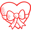 Стикер 55 Red Valentine