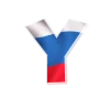 😉 Эмодзи «Россия - буквы в виде триколора» для Telegram