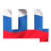 😚 Эмодзи «Россия - буквы в виде триколора» для Telegram