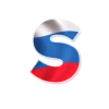 😉 Эмодзи «Россия - буквы в виде триколора» для Telegram