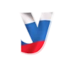 😉 Эмодзи «Россия - буквы в виде триколора» для Telegram