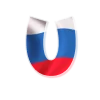 😉 Эмодзи «Россия - буквы в виде триколора» для Telegram