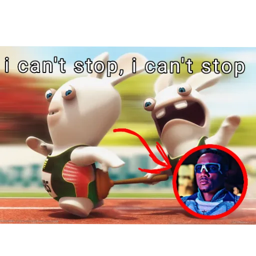 🎢 Стикер «Rabbids» для Telegram