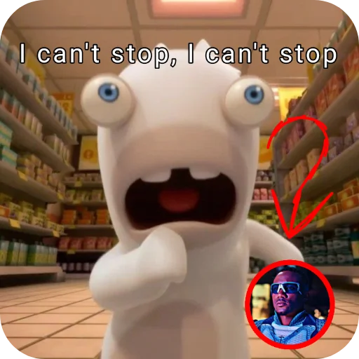 🧸 Стикер «Rabbids» для Telegram