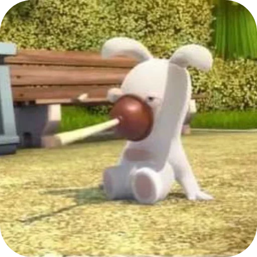 👍 Стикер «Rabbids 2» для Telegram