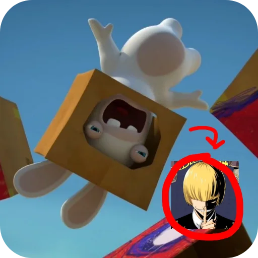 🙃 Стикер «Rabbids 2» для Telegram