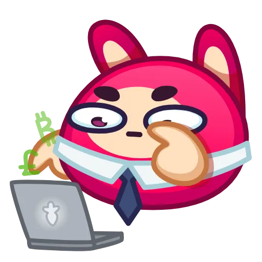Стикер 43 Rabbit Emoji