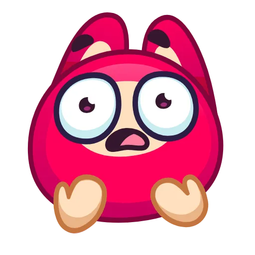 Стикер 18 Rabbit Emoji
