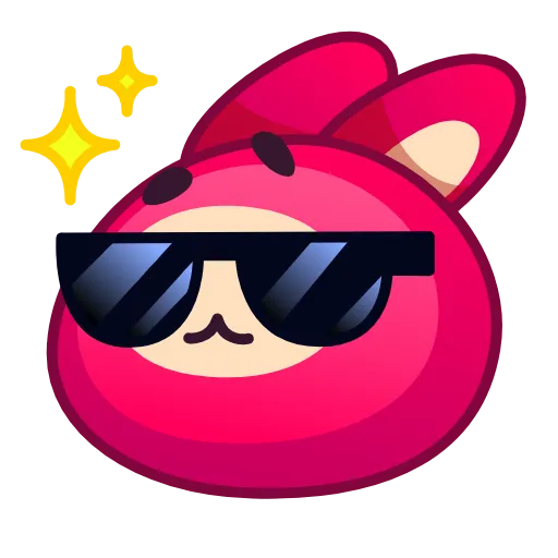 Стикер 8 Rabbit Emoji