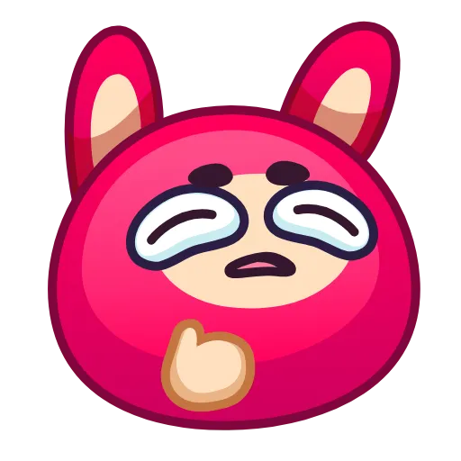 Стикер 29 Rabbit Emoji