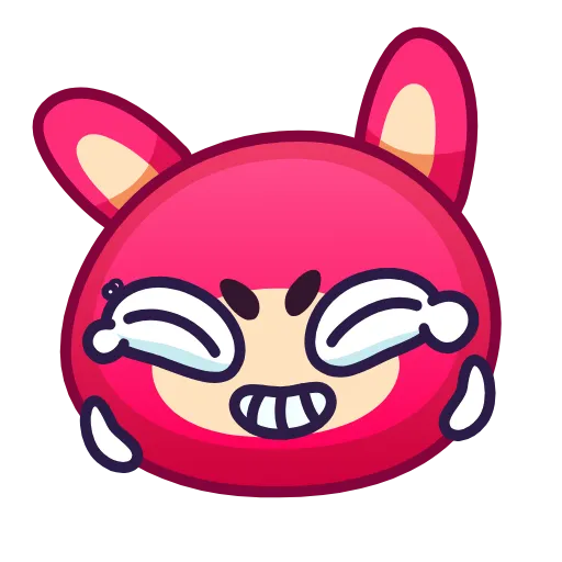 Стикер 2 Rabbit Emoji