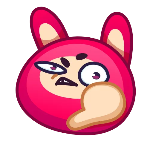 Стикер 39 Rabbit Emoji
