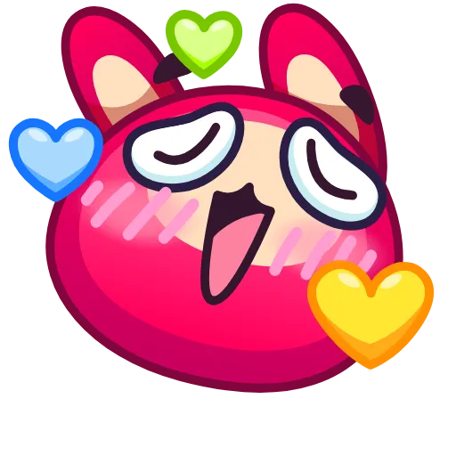 Стикер 5 Rabbit Emoji