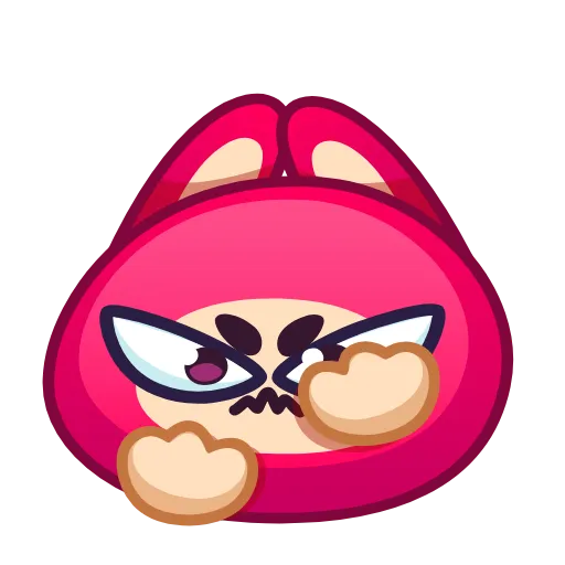 Стикер 13 Rabbit Emoji Pack