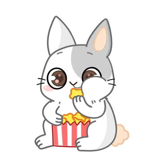 🍿 Эмодзи «Кролик» для Telegram