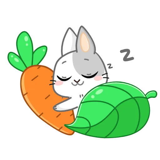 😴 Эмодзи «Кролик» для Telegram