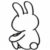 Стикер 5 Rabbit White Hare