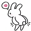 Стикер 18 Rabbit White Hare