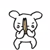 Стикер 27 Rabbit White Hare