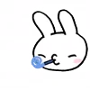 Стикер 22 Rabbit White Hare