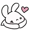 Стикер 7 Rabbit White Hare