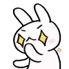 Стикер 17 Rabbit White Hare