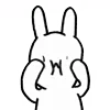 Стикер 4 Rabbit White Hare