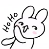 Стикер 24 Rabbit White Hare