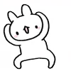 Стикер 23 Rabbit White Hare