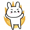 Стикер 2 Rabbit White Hare