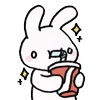 Стикер 3 Rabbit White Hare