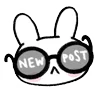 Стикер 38 Rabbit White Hare