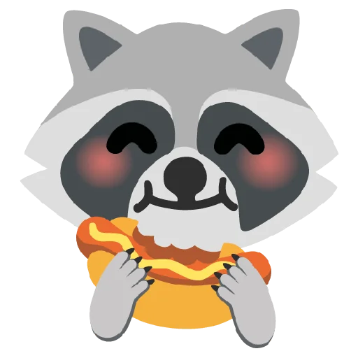 Стикер 40 Raccmoji