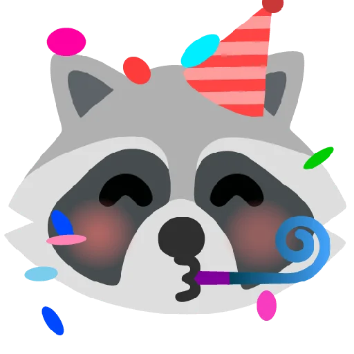 Стикер 20 Raccmoji