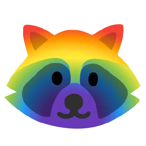Стикер 45 Raccmoji