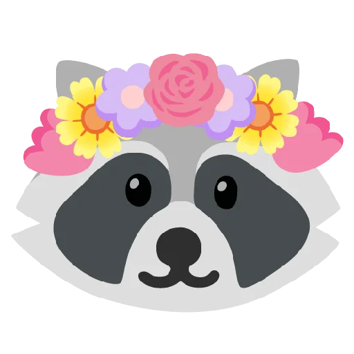 Стикер 34 Raccmoji