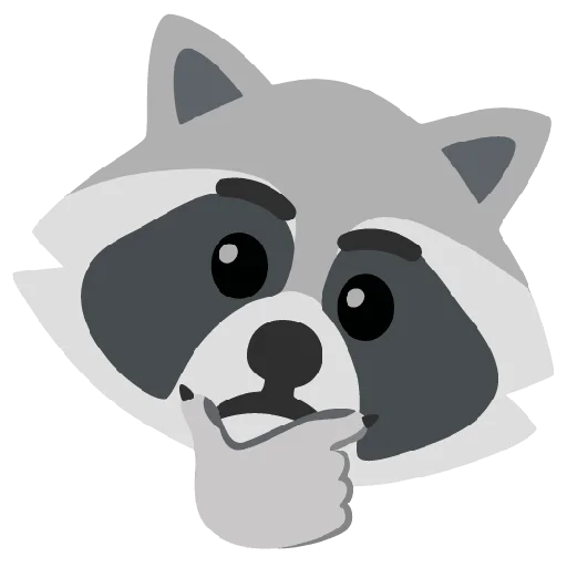 Стикер 10 Raccmoji