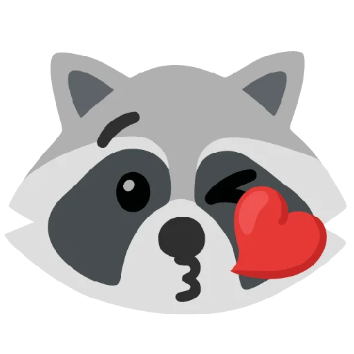 Стикер 6 Raccmoji
