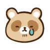 Стикер 14 Енотик - raccoon emoji