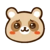 Стикер 11 Енотик - raccoon emoji