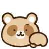Стикер 24 Енотик - raccoon emoji